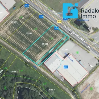 Gewerbegrundstück mit vielfältigen Nutzungsmöglichkeiten in Oberwart - Widmung Betriebsbaugebiet - Bild 2