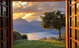 Einzigartiges Chalet mit Panoramablick auf den Gardasee in San Zeno di Montagna