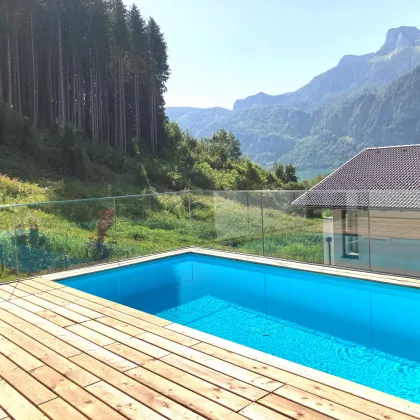 Luxuriöses 5-Zimmer-Haus mit Pool am Mondsee - Einzigartiger Seeblick und privater Badeplatz! PROVISIONSFREI - Bild 2