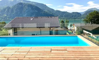 Luxuriöses 5-Zimmer-Haus mit Pool am Mondsee - Einzigartiger Seeblick und privater Badeplatz! PROVISIONSFREI