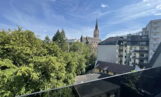 SUPER LAGE! PENTHOUSE-BÜRO - Helle Büro- oder Ordinationsflächen inkl. Klimaanlage, Glasfaseranschluss + 3 BALKONE! Tiefgaragenplätze vorhanden!! TOP-SICHTBARKEIT!