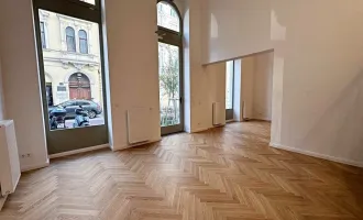 ERSTBEZUG, ARGENTINIERSTRASSE, 76 m2 Geschäftslokal - Büro - Atelier, 3 Räume, Schaufenster, Parketten, Sanitäranlage, Hauptbahnhof-Nähe