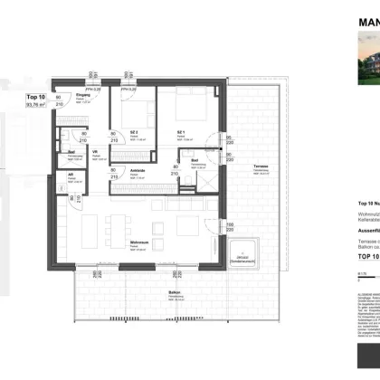 Mandlgasse 5, Top 10: 3-Zimmer Penthouse Wohnung mit XL Terrasse - Bild 2