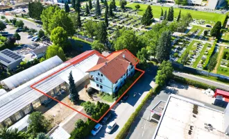 Einzigartiges Immobilienangebot im Gewerbegebiet von Klagenfurt – Ehemalige Gärtnerei mit Mehrfamilienhaus auf 1000m² Grundstück!