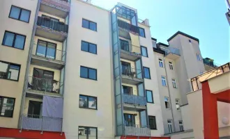 UNBEFRISTET, U1-NÄHE, 51 m2 Mietwohnung inkl. Loggia, 2 Zimmer, Wannenbad, Parketten, gefördert, 3. Liftstock, Humboldtgasse