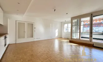 Erstbezug nach Sanierung: Helles, ruhiges Büro. Mit Loggia, 2 Bädern und Tiefgarage (auch als Büro + Wohnen möglich)