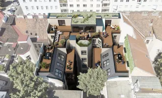 Sanierte Gartenwohnung im Gründerzeithaus I Terrasse