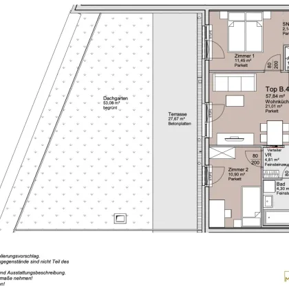 *Ende 2026* Provisionsfreie 3-Zimmer Gartenwohnung mit 80qm Freifläche! - Bild 2