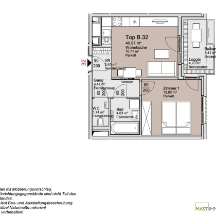 *Ende 2026* Provisionsfreie 2-Zimmer Wohnung im 4. Stock! - Bild 3