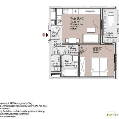 *Ende 2026* Provisionsfreie 2-Zimmer Wohnung im 5. Stock unweit des Donauzentrums! - Bild 2