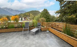 Wundervolle Maisonette-Wohnung mit riesiger Terrasse, eigenem Garten, Garage und Stellplatz