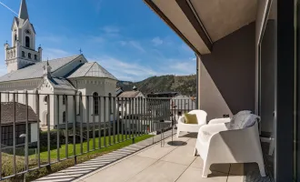 SCHLADMING-ZENTRUM: DESIGNER-TERRASSENWOHNUNG MIT  RUNDUM-BLICK IN DIE BERGLANDSCHAFT!