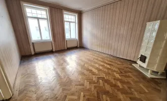 NÄHE DRASCHEPARK, RAINERGASSE! GROSSZÜGIGE (100 m²) 3 ZIMMER ALTBAUWOHNUNG ZUM SANIEREN!