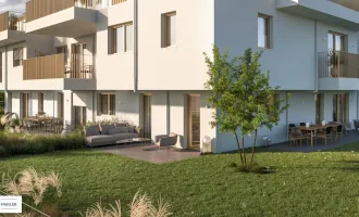 Neubau 3-Zimmer Wohnung mit riesigem Garten sowie Terrasse bei Stammersdorf