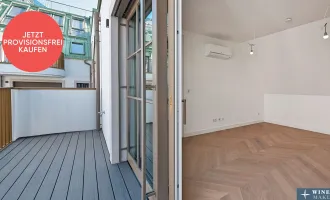 PROVISIONSFREI! LUXUS beim NASCHMARKT! Zwei-Zimmer-Erstbezug mit Balkon im 2. Dachgeschoß