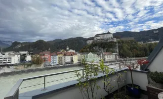 3-Zimmer-Dachgeschosswohnung am Inn mit Festungsblick