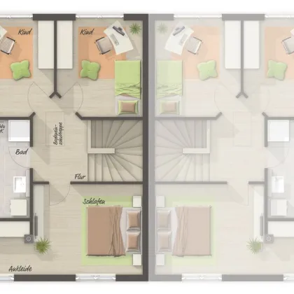 Modernes Wohnen in idyllischer Lage - Doppelhaushälfte in Lustenau, 110m², Erstbezug, Garten, Stellplatz (Haus B) - Bild 3