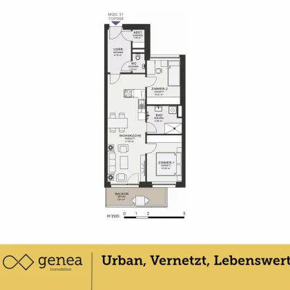 Zentrales Wohnen | MQG | ERSTBEZUG | Ideal für Familien - Bild 2