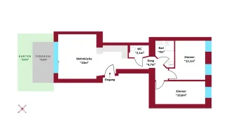 Erstbezug sanierter Altbau in Fertigstellung I ruhiger hofseitige Außenbereich I Luftwärmepumpe I Fußbodenheizung I Schlüsselfertig.