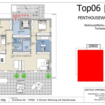 Wunschkonzert - Maßgeschneiderte Neubau 4-Zimmer Penthousewohnung in Toplage in Mils zu verkaufen - TOP06 DG - Bild 2