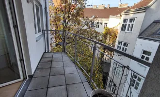 Wunderschöne ruhige Wohnung im 4.OG mit Balkon, Innenhoflage, nahe altes AKH, mit Garagenoption